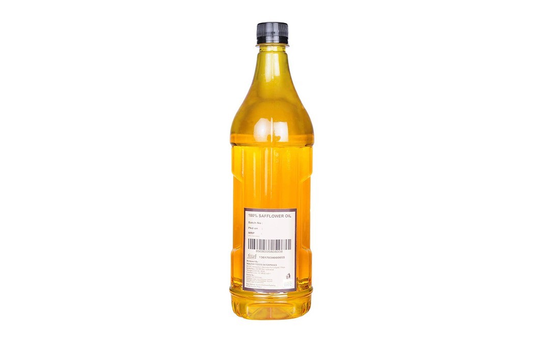 Jivika Naturals Cold Pressed-Unrefined Safflower Oil   Plastic Bottle  1 litre